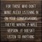 Wall Decor Sign 'Non-Listening No Alexa Features' Rustic Knotty Pine 7x7 Inch